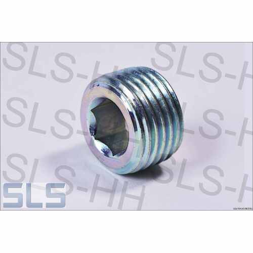 hex. socket pipe plug with taper fine pitch thread