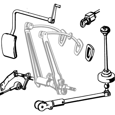 29 Gearshift and Pedals LHD