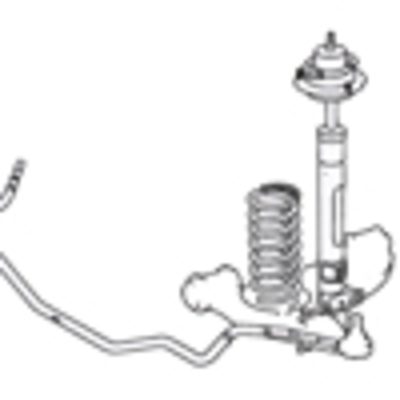 33.c Front axle standard damper and torsion bar