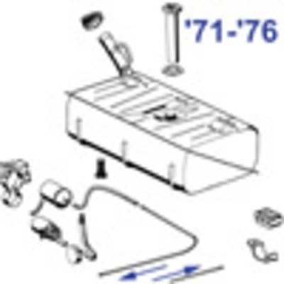 47.a 1971 - 1976 Benzintank und Benzinpumpe