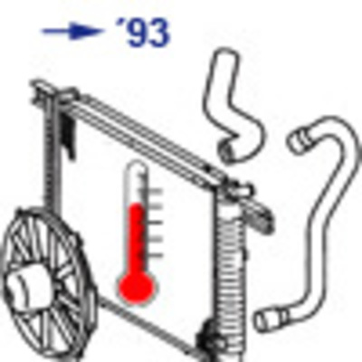 50 a. Radiator and Hoses 1st Gen (up to '93)