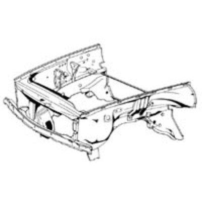 A1076204305 Body shell, fr.,280-500SL/S