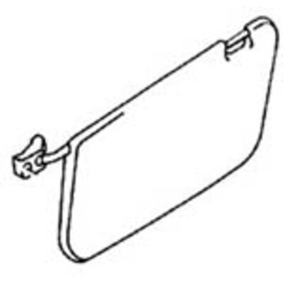 A10781005109002 Sunvisor lft.w/o.mirror