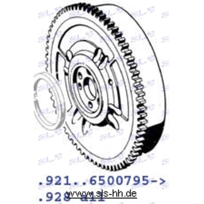 [68] A1210300805 Flywheel w.ring 921 6500795