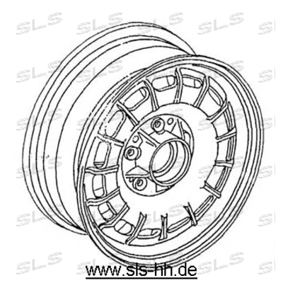 A1264002102 Alufelge 6,5x14 ET30 H2 