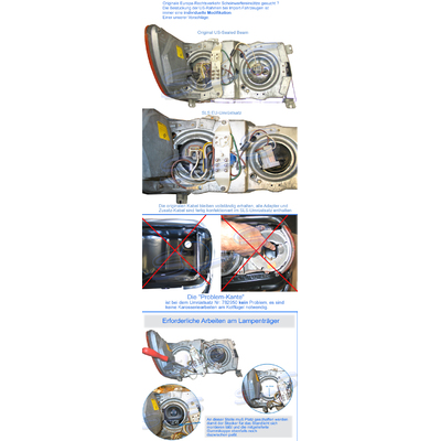 Info-Blatt: Scheinwerferumbau