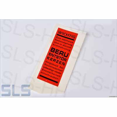 [22] Label: Beru spark plugs