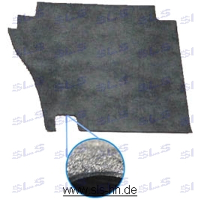 N/A Bitumen mat, floor,frt. Lt.