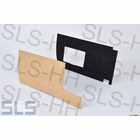 1 pair black covers foot well side wall