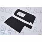 1 pair black covers foot well side wall