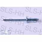 blind rivets zinc plated flat head 4 X 10