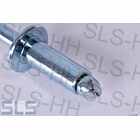 blind rivets zinc plated flat head 4 X 10