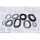 Body seal kit, 9pcs, W123 4-door