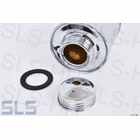 Brake fluid reservoir 190SL->'58, brass chromed