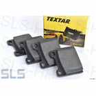 [742088] Brake pad set rear '72-'89, brand TEXTAR