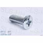 Chrome screw M4, e.g. wire at canvas