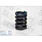 Coil spring above steering shaft