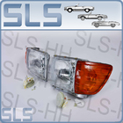 [1] 1 pair of headlights, original equipment OEM with LWR