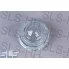 dir lamp lens late (=large), clear, reinforced