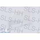 [41cl] Door glass SL LH, clear, no brackets