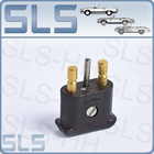 [more] el connector 2 pole, male, e.g. licence lamp 111,1