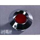 Escutcheon w. red lens