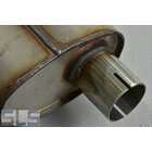 Exhaust system stainless, 3pce