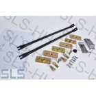 Seat belt fitting kit, per car