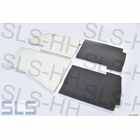 Foam pad set attach carpet LHD, RH & LH complete 4pcs