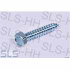 hex. head tapping screw 4,8X25, clamps at firewall