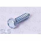 [98] hex. head tapping screw with cone end, zinc plated