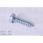 [98] hex. head tapping screw with cone end, zinc plated