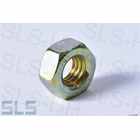 Hex nut M6, yellow zinc.