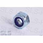 [11] hex.nut with non metallic insert M6, zinc plated