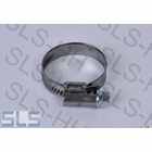 [6] Hose clamp 20-32mm, worm thread style