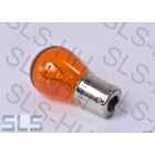 indicator bulb yellow, 12V, 21W, BAU15s, yellow