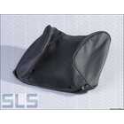 leather cover, headrest 113, drk-grey/black, NOS