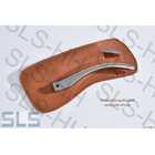 leatherbag for chrome handle cognac