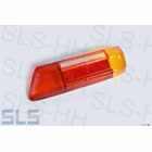 Left Tail Lamp Lens w/o. frame, red/yellow