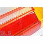 Left Tail Lamp Lens w/o. frame, red/yellow