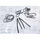 Main weatherstrips kit, 280-500SL, late, recom.Qual