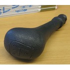 Man gear lever 4-speed, Vinyl, black