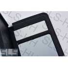 Mirror w. flap f. sunvisor black