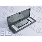 Mirror w. flap f. sunvisor grey