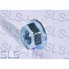 [85] nut M6 w. flange, zinc plated