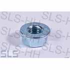 nut M8 w. flange, zinc plated