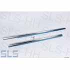 1 pair of door sills SL, repro polished stainless steel