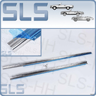 1 pair of door sills SL, repro polished stainless steel