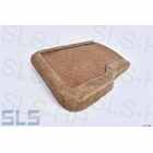 [25] pad, rubber fibre, seat RH