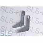 Pair chrome covers, seat LH, late style